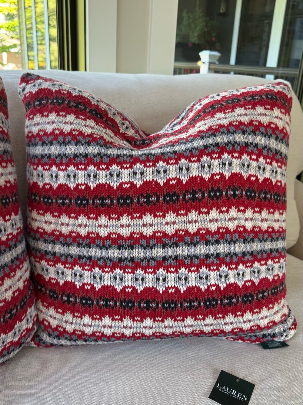 Ralph Lauren Fair Isle Down Filled Pillows
